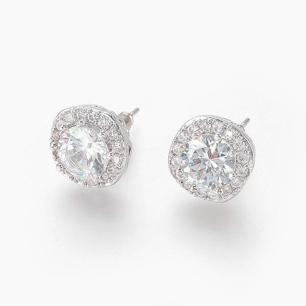 Cubic Zirconia Stud Earrings