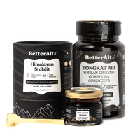 BetterAlt Energy Enhancer Duo | Shilajit Resin + Tongkat Ali Capsules | Himalayan Shilajit, 75% Fulvic Acid | High Absorption...