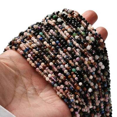 Natural & Synthetic Mixed Gemstone Beads Strands