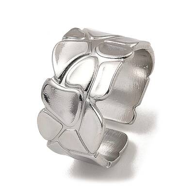 Non-Tarnish 304 Stainless Steel Open Cuff Rings