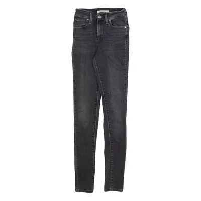 LEVI'S 721 Womens Jeans Grey Slim Skinny Stone Wash W23 L32