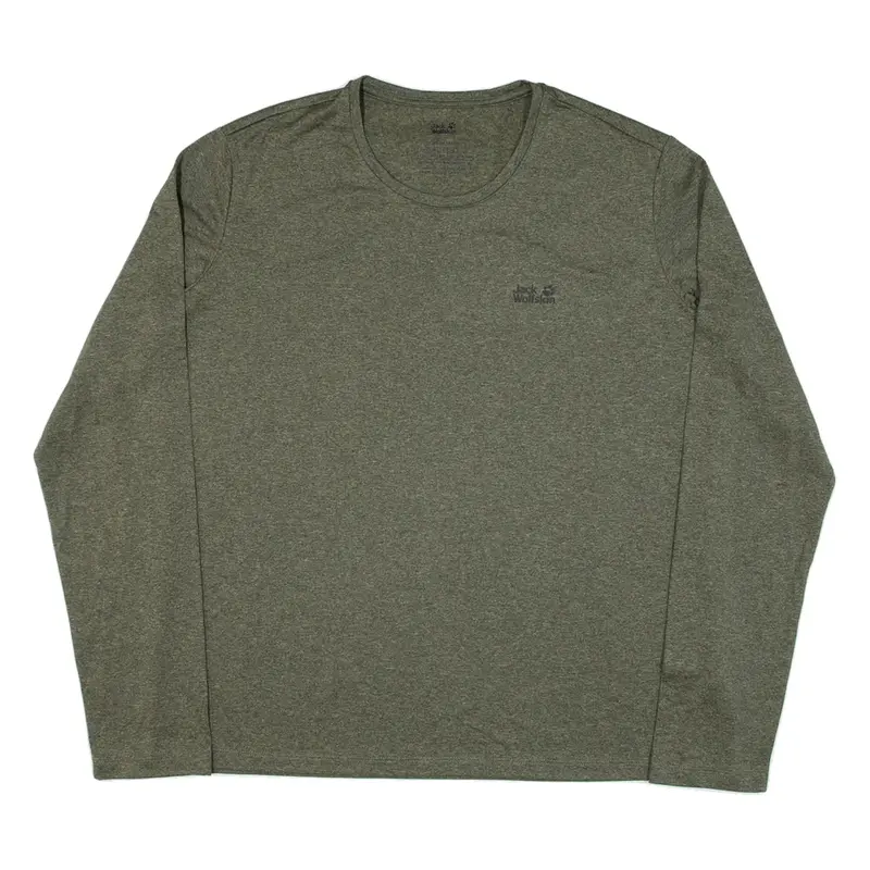 JACK WOLFSKIN Womens T-Shirt Green Long Sleeve UK 20