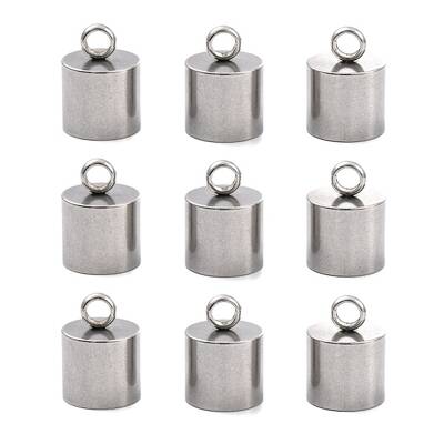 Tarnish Resistant Smooth Surface 201 Stainless Steel Cord Ends