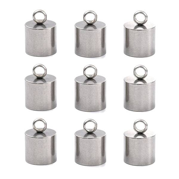 Tarnish Resistant Smooth Surface 201 Stainless Steel Cord Ends