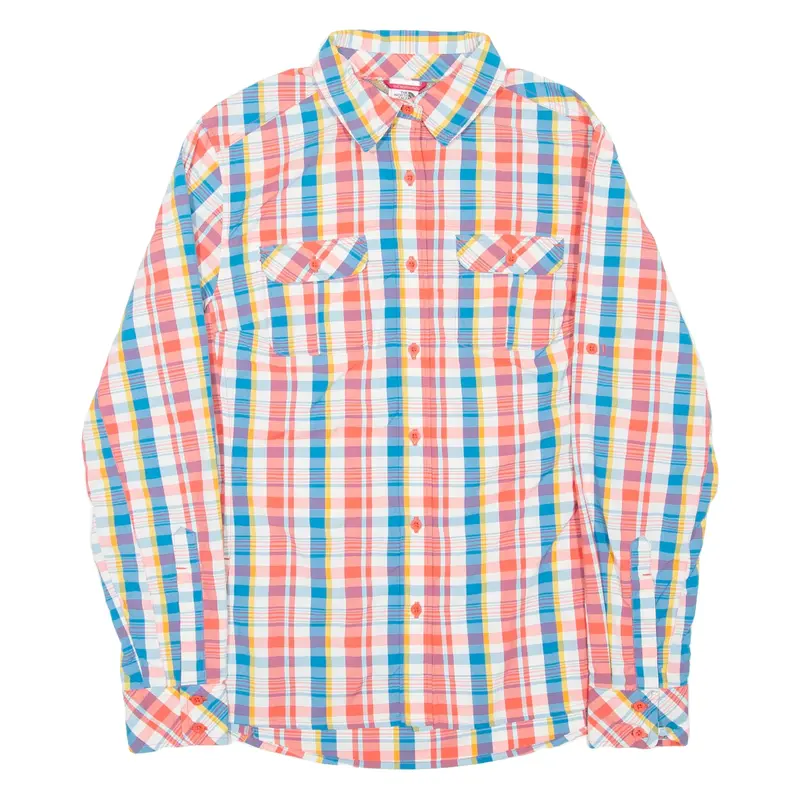 THE NORTH FACE Womens Shirt Red Check Long Sleeve M