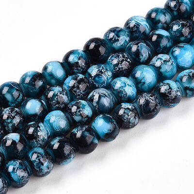 Baking Painted Glass Beads Strands