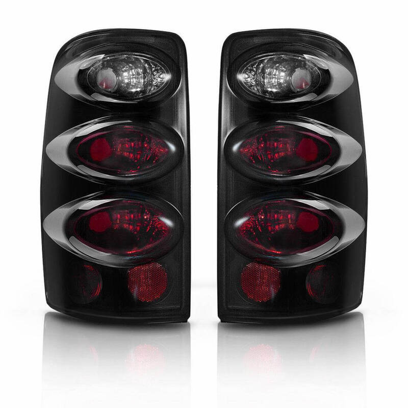 YITAMOTOR® 2000-2006 Chevy Suburban Tahoe /GMC Yukon Tail Lights Black Smoke Rear Lamps