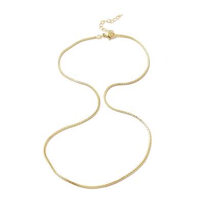 Brass Wheat Chain Necklace