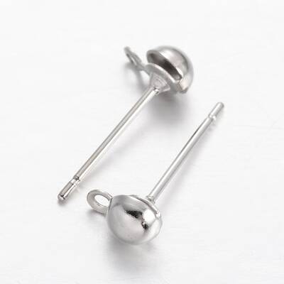 Brass Stud Earring Findings