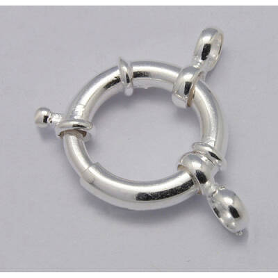 925 Sterling Silver Large Spring Rings Clasps