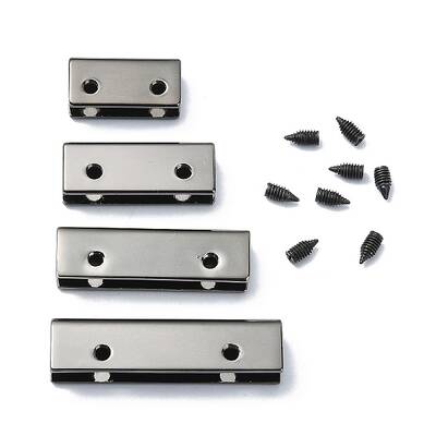 (Defective Closeout Sale: Scratched) Zinc Alloy Bag Decorative Edge Buckles