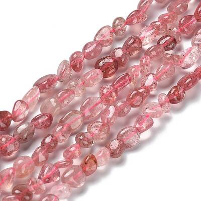 Natural Strawberry Quartz Beads Strands
