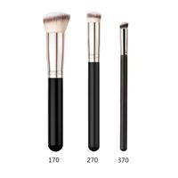 3pcs Makeup Brush Set, Foundation & Concealer & Eyebrow Brush, Inclined Head Soft Bristle Makeup Brushes, Christmas Gift
