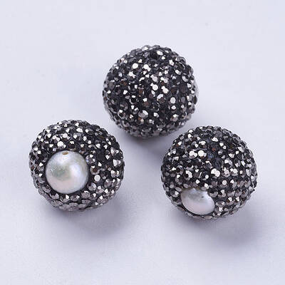 Brass Grade A Rhinestone Beads
