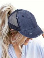 Women's Minimalist Solid Color/Ombre/Tie Dye Baseball Cap, Casual Breathable Adjustable Trucker Hat for Daily Wear, Fashion A...