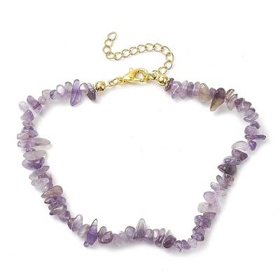 Natural Amethyst Anklets