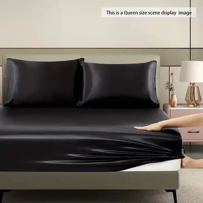 Fitted Sheet & Pillowcase Set, Including 1 Count Fitted Sheet & 1/2 Counts Pillowcase without Filler, Comfortable Bedding Set...