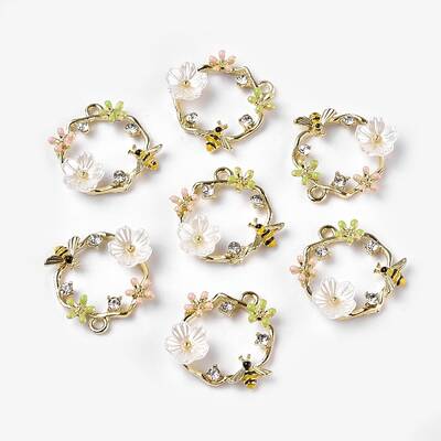 Alloy Enamel Pendants