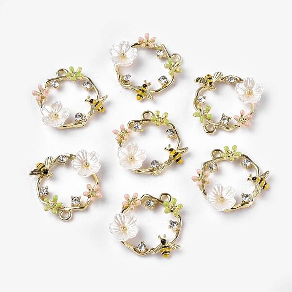 Alloy Enamel Pendants