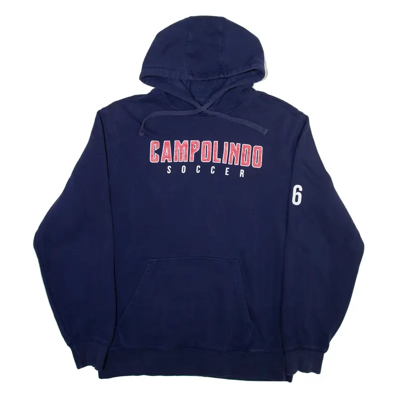 Champolindo Soccer Mens Blue Hoodie USA M