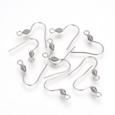 Tarnish Resistant 304 Stainless Steel Earring Hooks