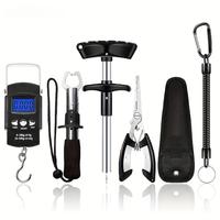 Fishing Tool Set, 2/4/5/6/7 Counts Fishing Pliers with Sheath, Hook Unhook, Lip Clip, Digital Fish Scale and Fishing Lanyard,...