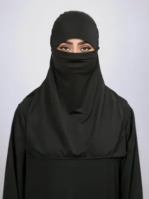 Women's Solid Color Modal Hijab, Modesty Comfortable Breathable Face Covering Hijab, Multifunctional Muslim Headscarf for Dai...