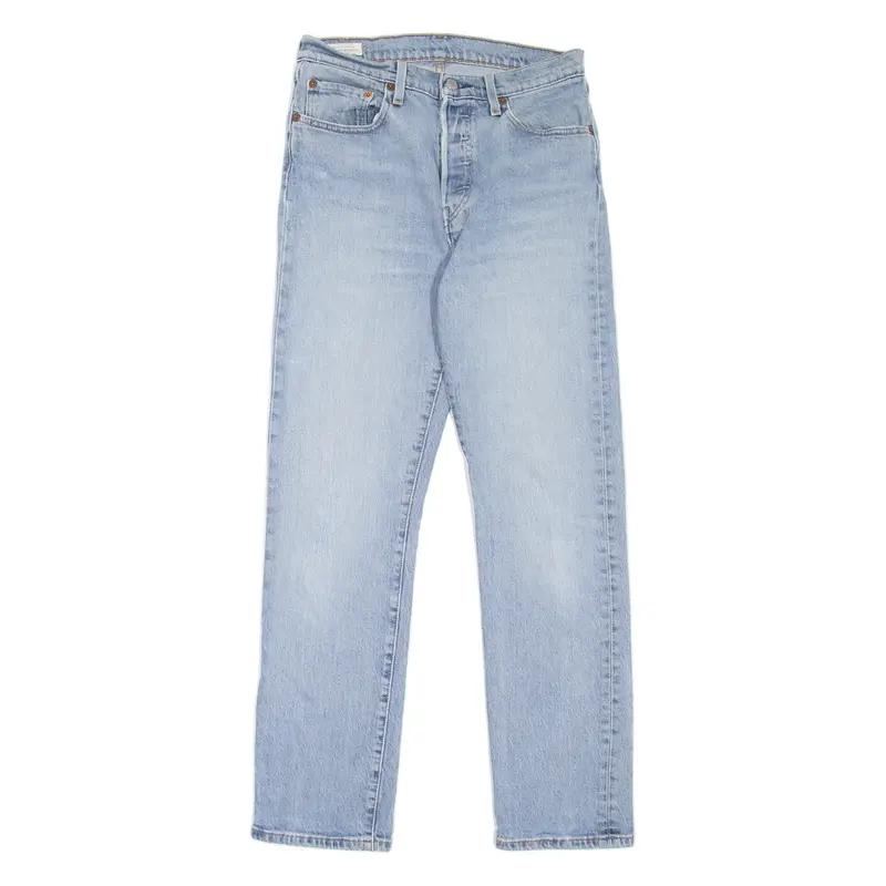 LEVI'S 501 BIG E Jeans Womens Blue Regular Straight Stone Wash W27 L28