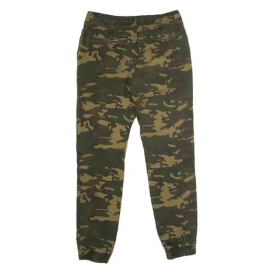 Camouflage Cargo Mens Trousers Green Regular Straight W30 L30