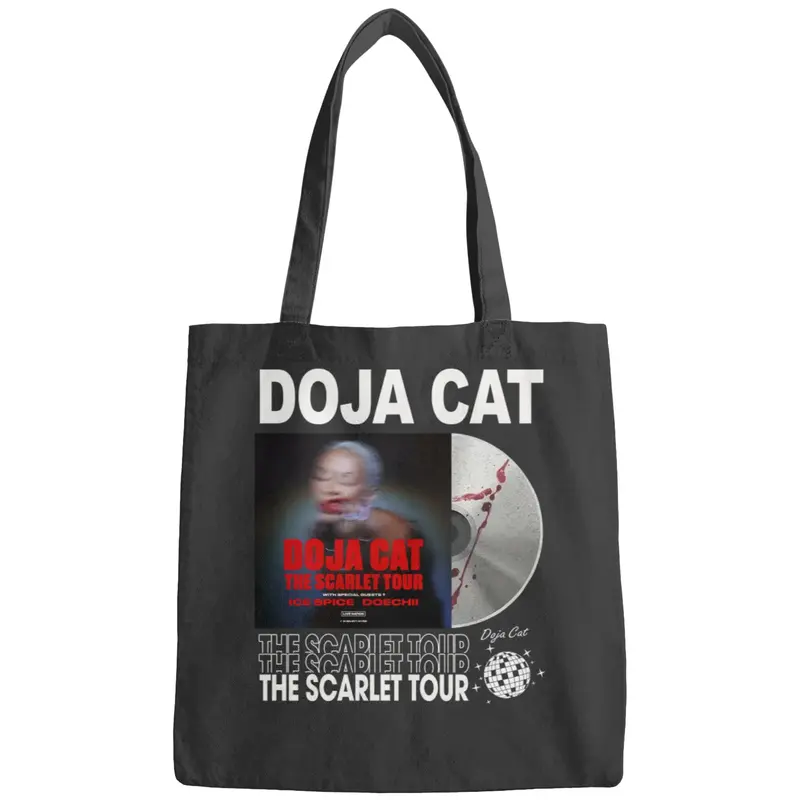 Doja Cat Music Bags, Vintage Merch The Scarlet Tour 2023 Ticket Doja Cat Bags