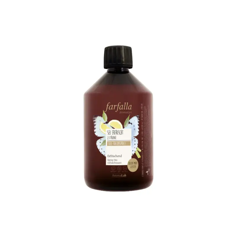 Farfalla Organic Lemon Refreshing Room Spray 500 ml (refill)