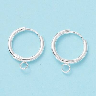 201 Stainless Steel Huggie Hoop Earring Findings