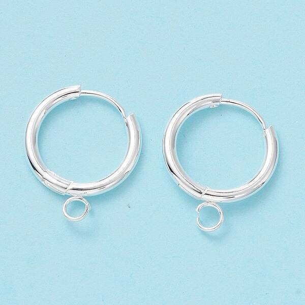 201 Stainless Steel Huggie Hoop Earring Findings