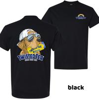 Men's Twisted Tea Hunting Dog T-Shirt-2-Sided Graphic Beer Tee-Outdoor Funny Gift, Casual Menswear Top, Trending T-shirt