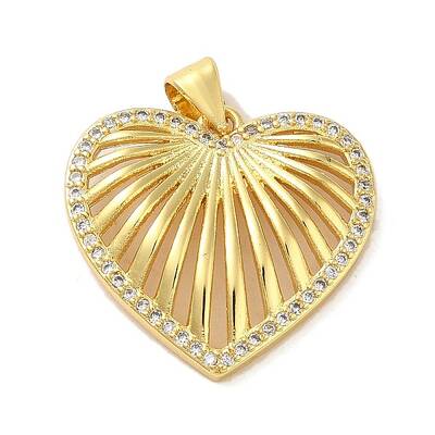Mother's Day Brass Micro Pave Clear Cubic Zirconia Pendants