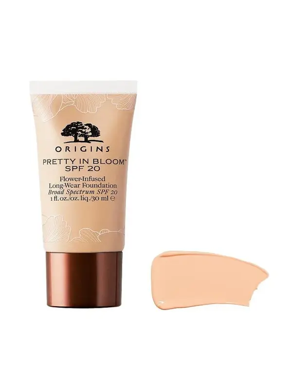 Origins, Pretty In Bloom Long-Wearing Cream Foundation 540 Medium Deep Golden Warm SPF 20 30ml