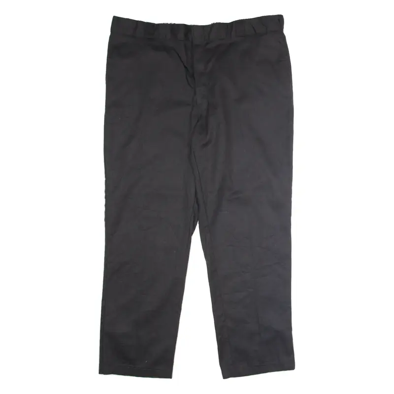 DICKIES 874 Flex Workwear Mens Twill Trousers Black Classic Straight W44 L32