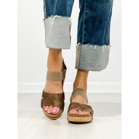 Corkys Better With Time Wedge Sandals in TAN