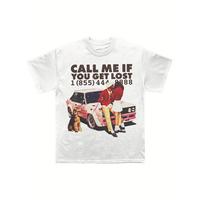 Men's Gifts Pop Culture Tees Tyler Call Me If You Get Lost T-shirt Prints for Urban Vibes Concerts Soft Fabric Cotton Skin-fr...