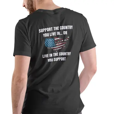 SUPPORT THE COUNTRY YOU LIVE IN OR LIVE IN THE COUNTRY YOU SUPPORT, TShirt