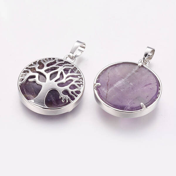 Natural Amethyst Pendants