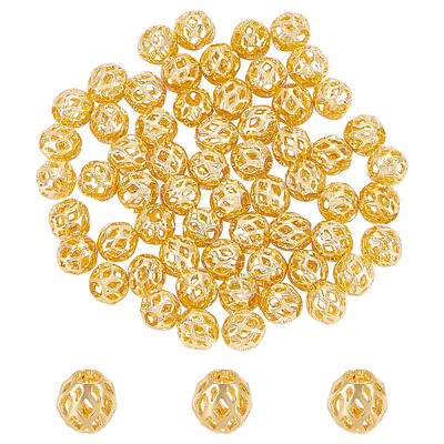 Brass Hollow Beads