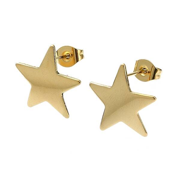 Ion Plating(IP) 201 Stainless Steel Stud Earrings