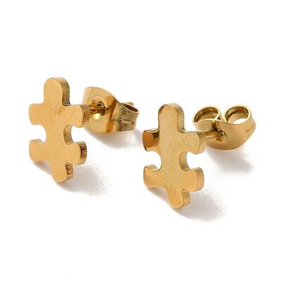 PVD Vacuum Plating 304 Stainless Steel Stud Earrings