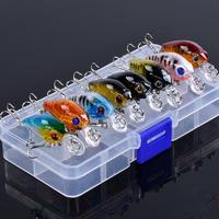 Artificial Fishing Lure Set, 8 Counts/box Floating Crank Bait, Realistic Topwater Artificial Bait, Fishing Accessories for Ou...