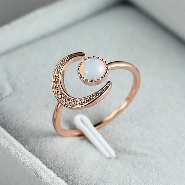Brass Open Cuff Ring for Womem
