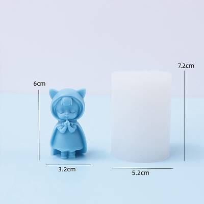 Girl DIY Food Grade Silicone Statue Candle Molds