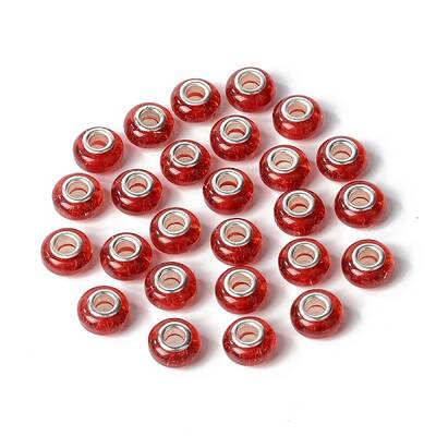 Rondelle Resin European Beads