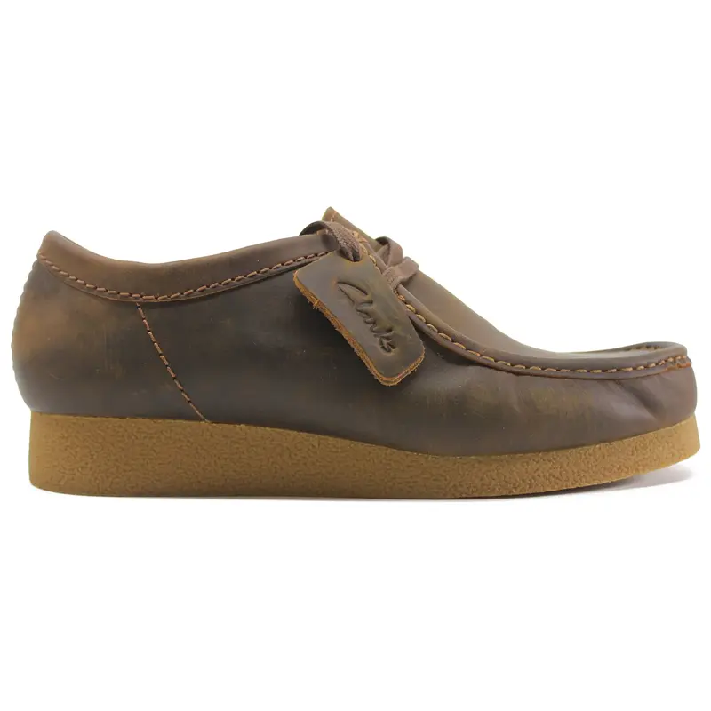 Clarks Wallabee Evo Waxy Leather Men's Lace Up Shoes - Beeswax - Size:US 13 Men