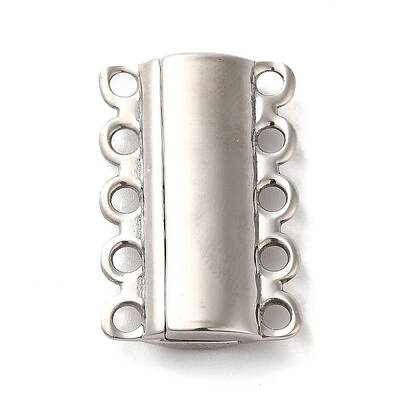 Non-Tarnish 304 Stainless Steel Multi-Strand Magnetic Slide Clasps